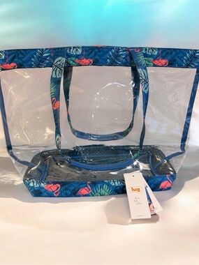 Lug Peekaboo Flamingo Pattern Tote -NWT
